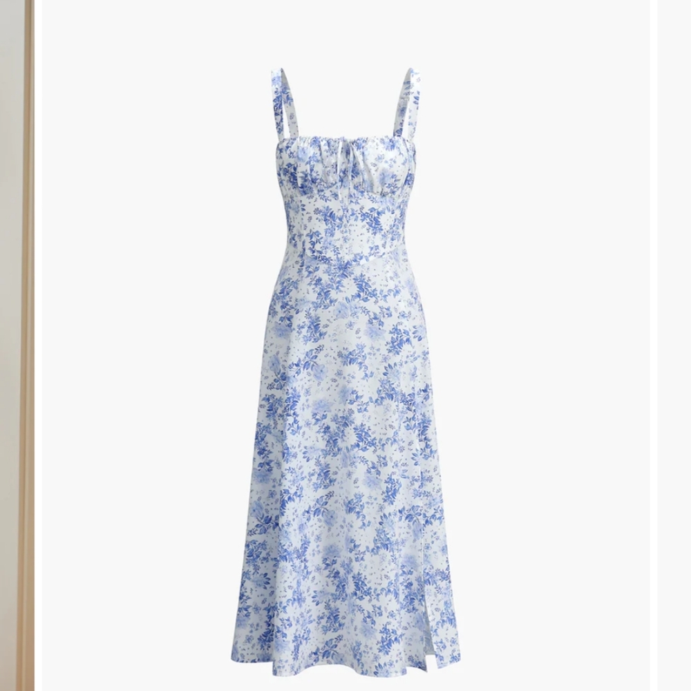 ✨✨Pretty Front Tie Midi Dress